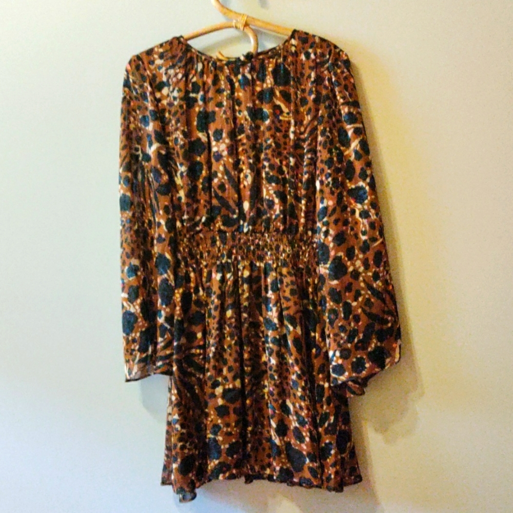 Nwot sz s animal print short traffic people dress